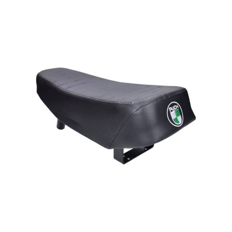 Buddyseat Long Puch + Logo Brodé Noir - Puch Maxi