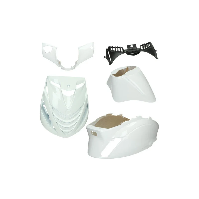 Ensemble de coques SP Piaggio Zip Blanc Brillant