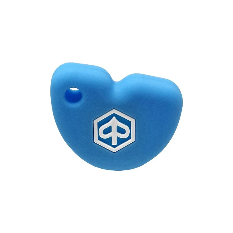 Coque clé Piaggio Bleu Clair/Blanc