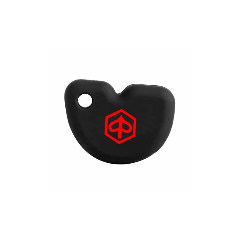 Coque clé Piaggio noir/rouge
