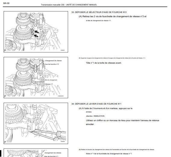 Manuels d'atelier Toyota Yaris 2 français