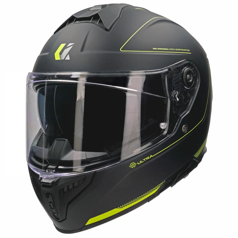 Casco Unik Ultra DV Microdot - Negro/Amarillo
