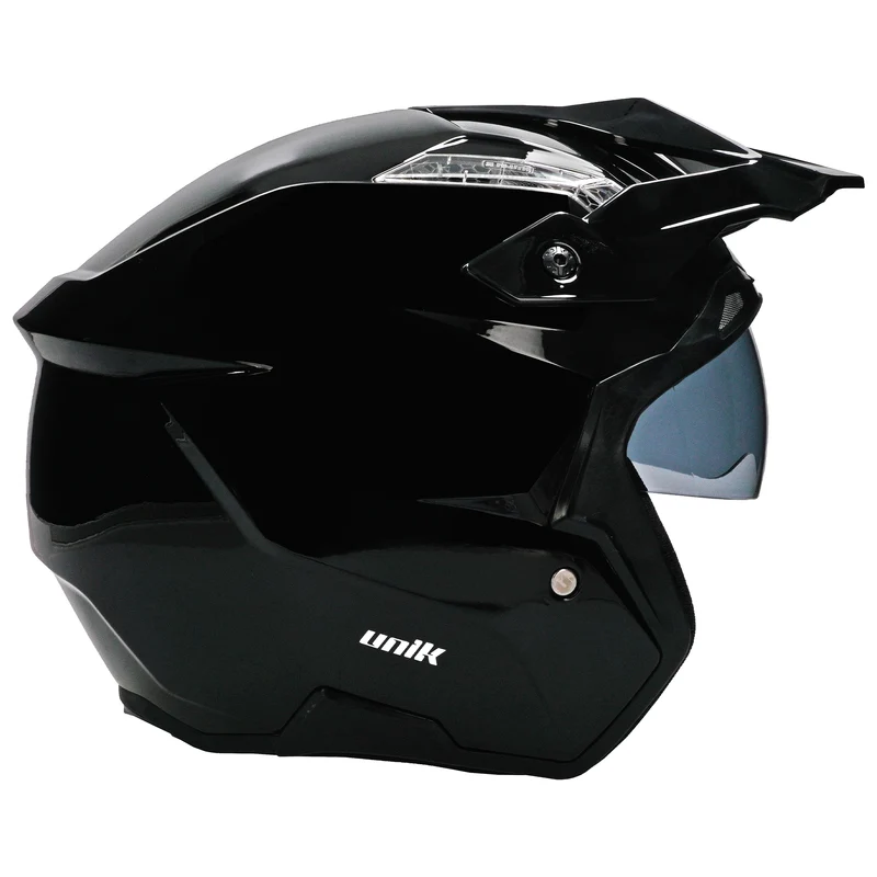 Casco Unik Link DV Solid - Negro Brillo
