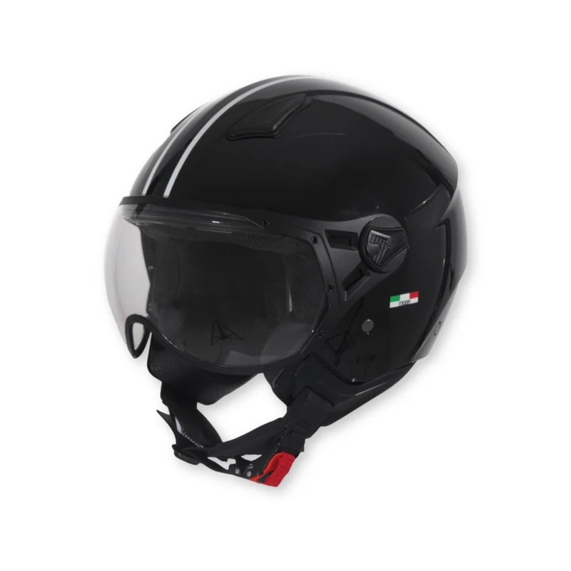 Casque vito moda shine noir + doublure noire