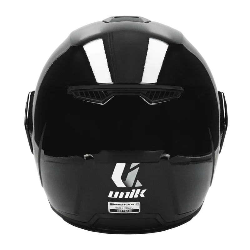 Casco Unik Spectrum DV Solid - Negro Brillo