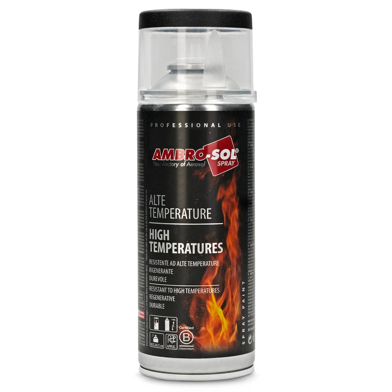Laca anticalórica negra mate 500° Ambro-Sol 400ml