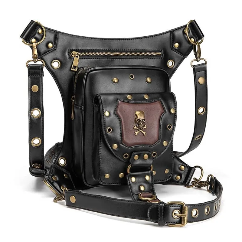 Sacoche de jambe moto - Skull