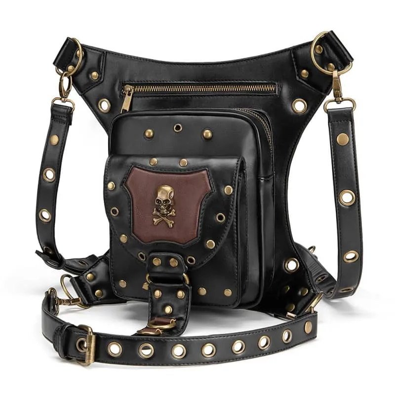 Sacoche de jambe moto - Skull