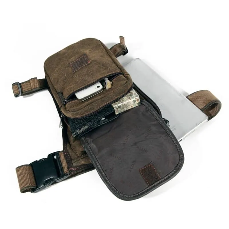 Sacoche de jambe moto - Vintage