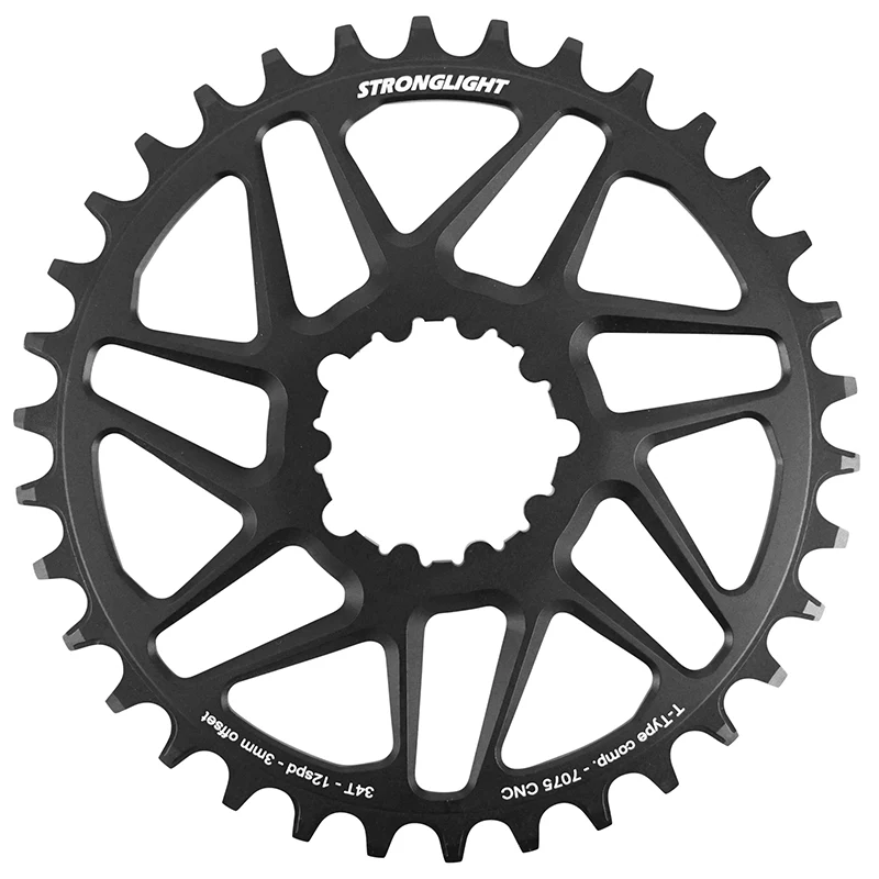 Plateau VTT Direct Mount Pour Sram Sx-Nx-Gx Stronglight Mono Alu Noir 34 dents - Deport 3 mm 12V.