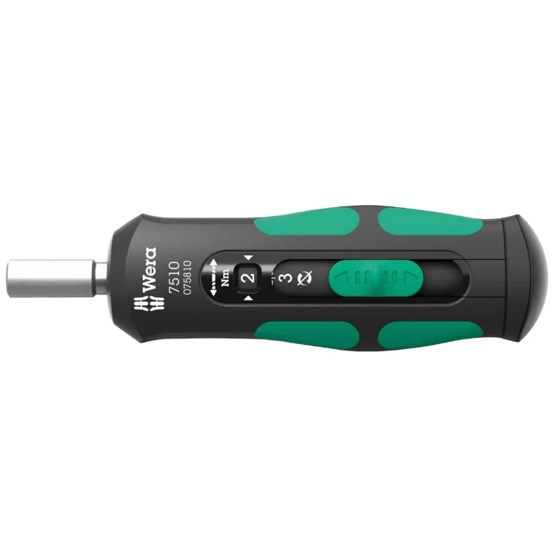 Tournevis Dynamometrique Wera 7515 Kraftform Safe Torque Speed 1-4 Serrage De 2 A 6 Nm Noir-Vert (Vendu A L'Unite) -Marque Allemande Pour Les Ateliers-