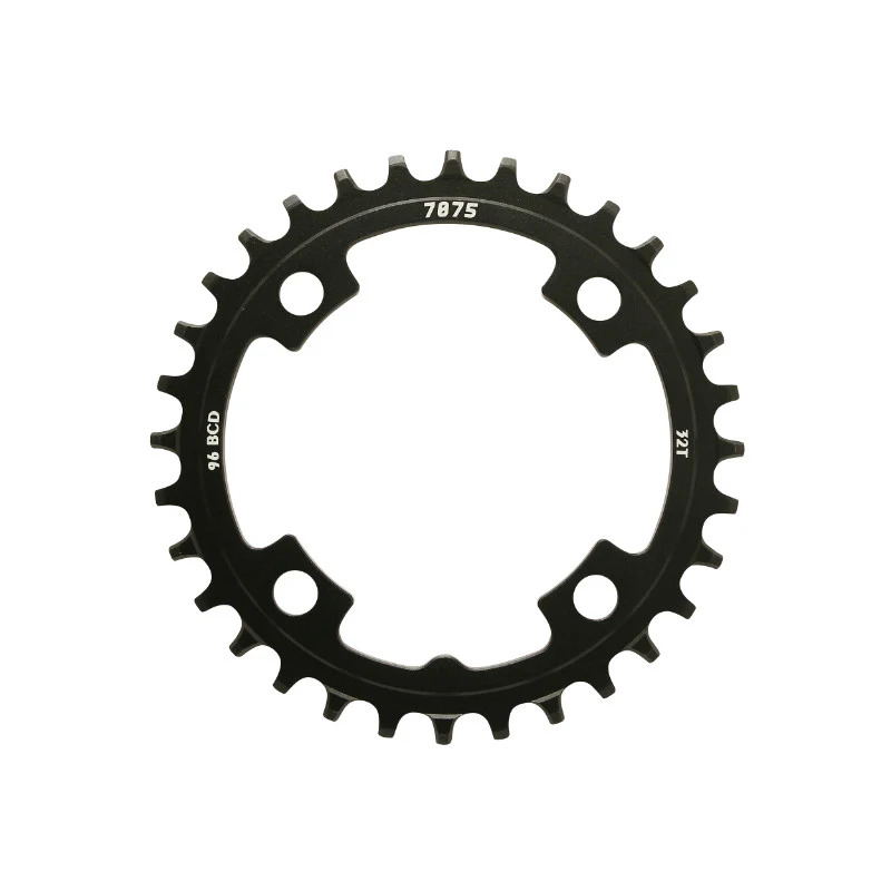 Plateau VTT 4 branches Ø 96 Pour Sunrace 32 dents Mono Mx 12-11-10V. Noir Narrow-Wide Alu Compatible Autres Marques