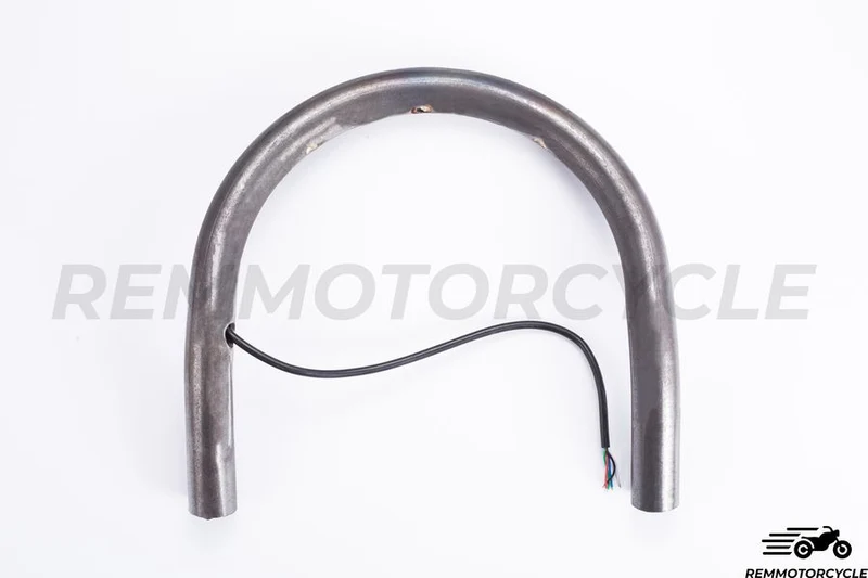 Boucle arriere moto avec Bande LED Intégrée Plate ou Relevée Dia. 22 mm