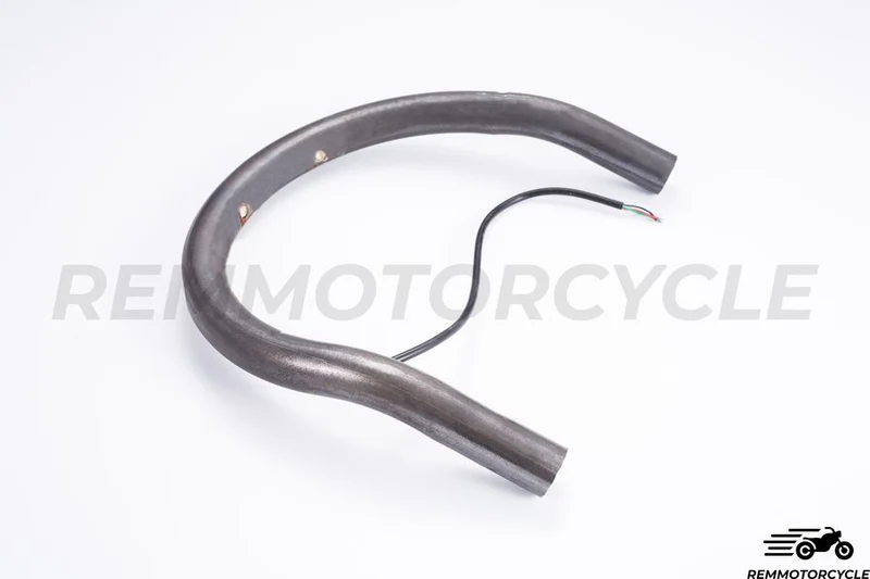 Boucle arriere moto avec Bande LED Intégrée Plate ou Relevée Dia. 22 mm