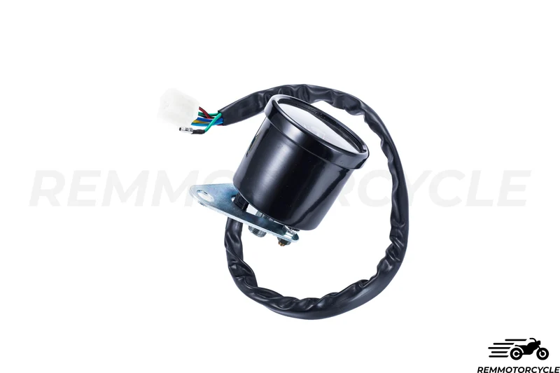 Compteur Universel Moto Km/h Noir ou Chrome 5 indicateurs