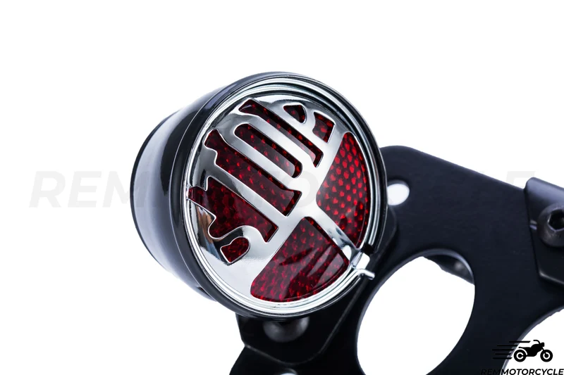 Feu Arriere custom moto "STOP" avec Support de Plaque