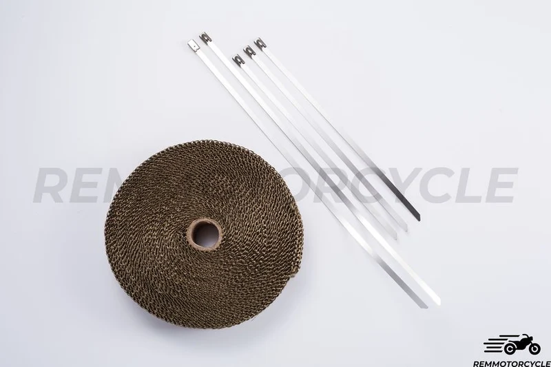 protection echappement moto Titanium