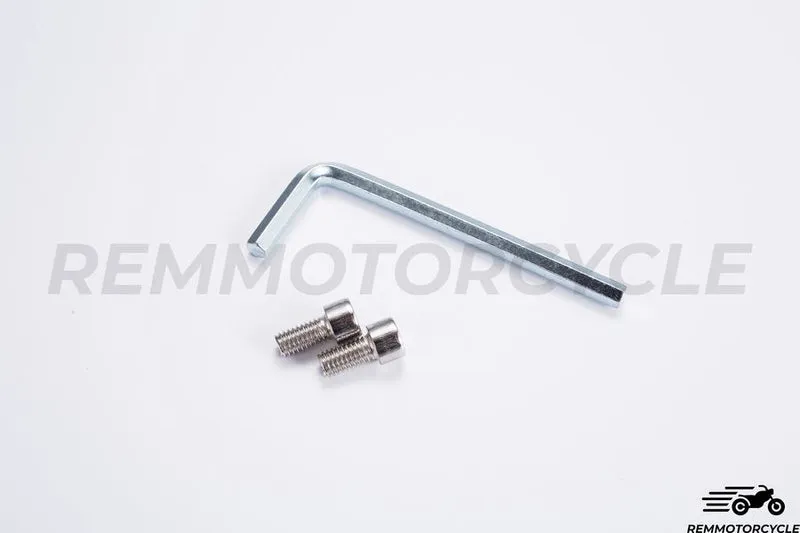 Paire de Rétroviseurs Bout de Guidon Noir Rond 22 mm Version Supérieure CNC
