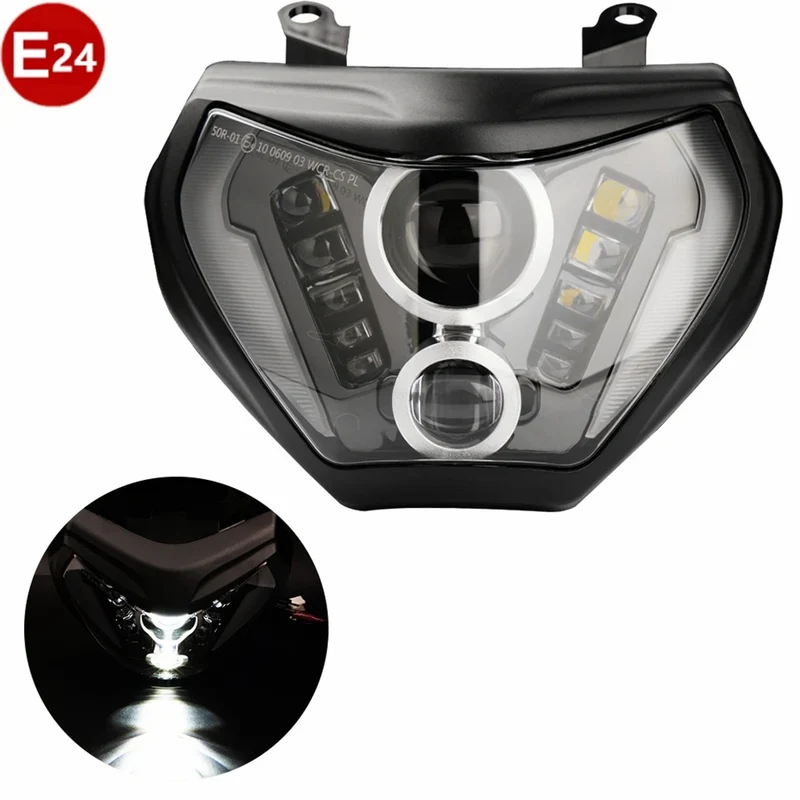MT07 MT09 Headlight LED Lamp MT07 2018 2019 For YAMAHA H4 Headlight MT09 FZ09 2014 2015 2016 DRL 110W MT-07 MT-09 DRL Light