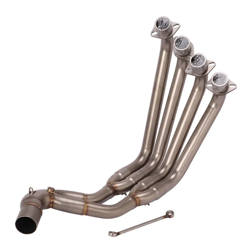 For Honda CB650F CB650R CBR650 CBR650F 2014-2022 Slip On 51mm Motorcycle Exhaust System Escape Front Link Pipe Stainless Steel