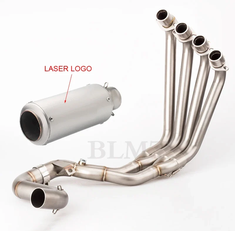 For HONDA CBR650 CB650R CB650F CBR650R Full Systems Motorcycle Exhaust Muffler Slip on Front Pipe with sc exhaust 2014-2021