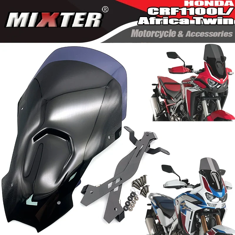 Motorcycle Sports Touring Windshield Deflector WindScreen For HONDA CRF1100L AFRICA TWIN 2020-2023 ADVENTURE SPORTS CRF1100 L