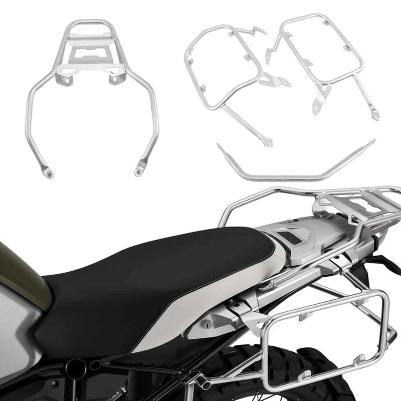 Stainless Steel Luggage Rack For BMW R1250GS Adventure R1200GS LC ADV 2013-2023 Motorcycle Tail Trunk Pannier Saddlebag Bracket