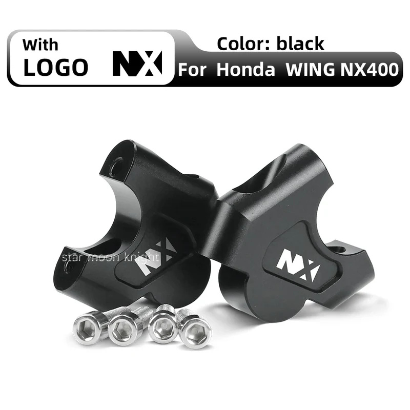 Handlebar Riser For Honda NX400 NX 400 NX 500 NX500 2024 Motorcycle Accessories Handle Bar Lift Clamp Extend Adapter Mount