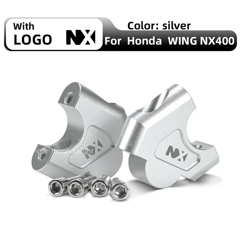 Handlebar Riser For Honda NX400 NX 400 NX 500 NX500 2024 Motorcycle Accessories Handle Bar Lift Clamp Extend Adapter Mount