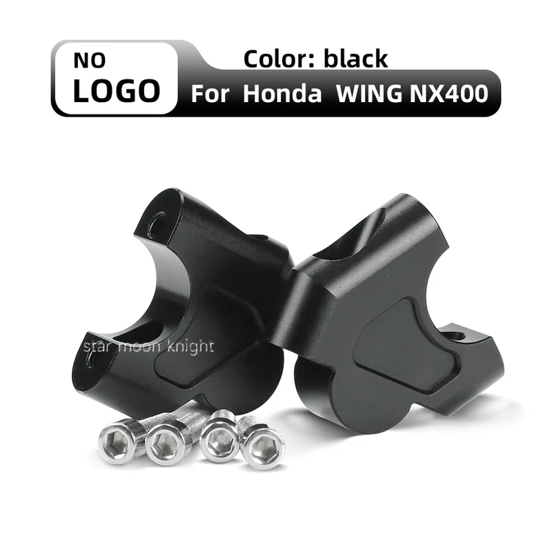 Handlebar Riser For Honda NX400 NX 400 NX 500 NX500 2024 Motorcycle Accessories Handle Bar Lift Clamp Extend Adapter Mount