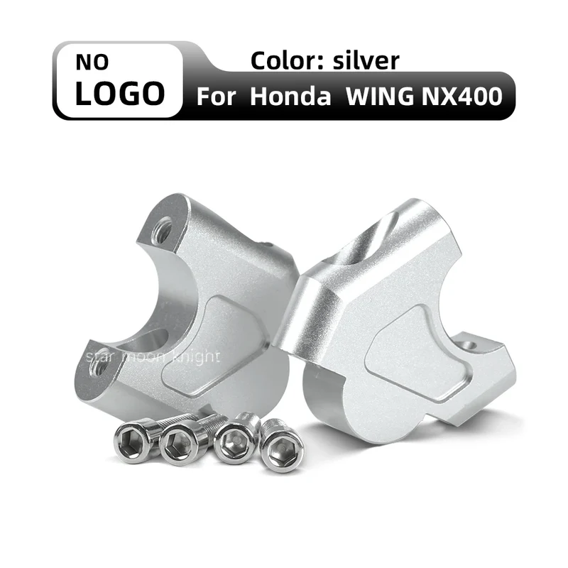 Handlebar Riser For Honda NX400 NX 400 NX 500 NX500 2024 Motorcycle Accessories Handle Bar Lift Clamp Extend Adapter Mount