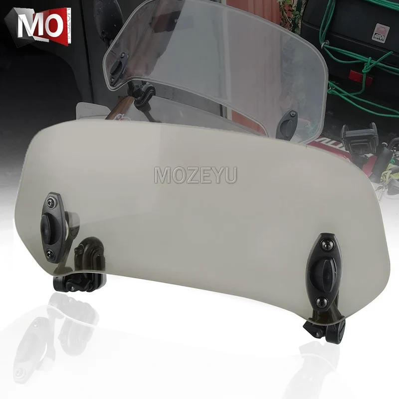 Motorcycle Windshield Extension Spoiler Windscreen Air Deflector For Honda NT650 Hawk GT NTV 600 650 NX500 NX650 J-X Dominator