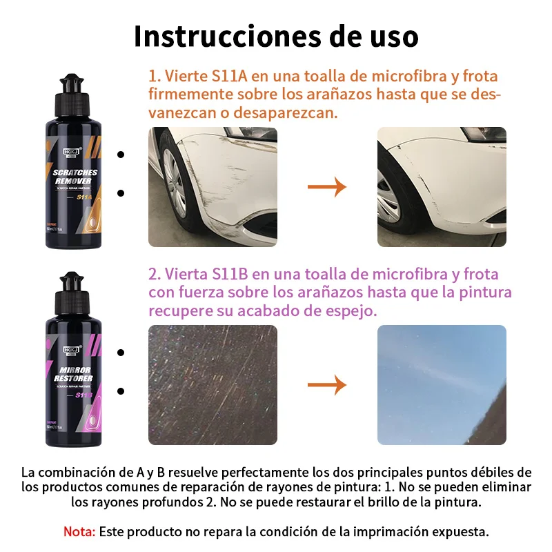 Car Scratch Remover Repairer Wax Auto Body Spray Paint Repair Polishing Paste Car Paint Care Products Coating Hgkj S11