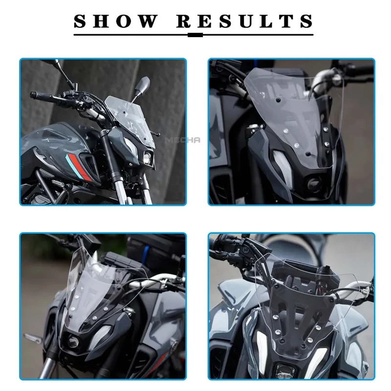 Motorcycles New Windshield FOR YAMAHA MT07 Accessories MT 07 2021 Windscreen Air Wind Deflector Transparent