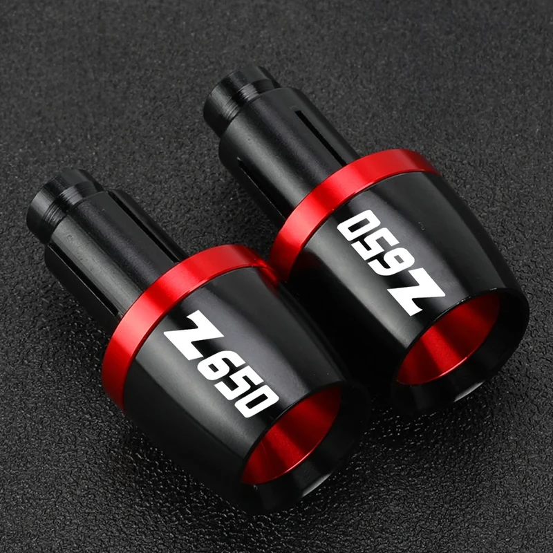 For KAWASAKI Z650 Z 650 2017-2023 2022 2021 2020 2019 2018 Motor Universal Handlebar Grips Bar Ends Cap Counterweight Plug Slide