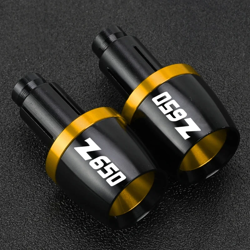 For KAWASAKI Z650 Z 650 2017-2023 2022 2021 2020 2019 2018 Motor Universal Handlebar Grips Bar Ends Cap Counterweight Plug Slide