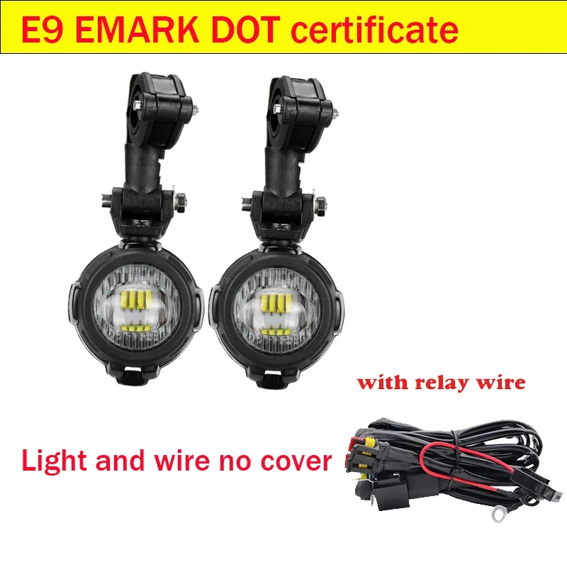 2014-2022 For Kawasaki Benelli etc Motorcycle LED Auxiliary Light Car Fog Light Assemblie Driving Lamp Spotlight Holder