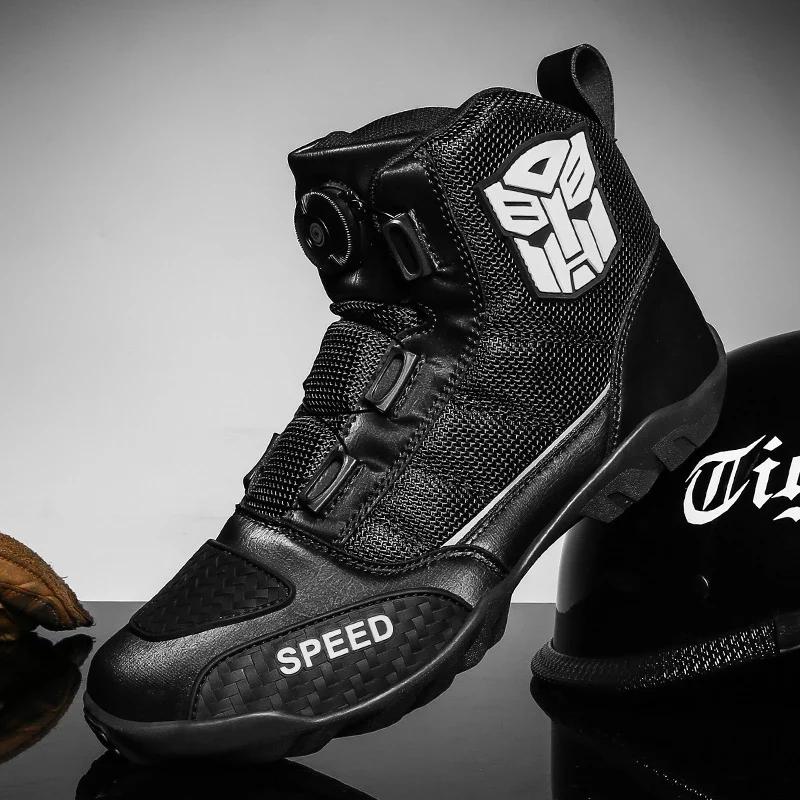 Motocross Boots Professional Men's Off-Road Vehicle Botas Motobiker Riding Boots Motorcycle Shoes Men Botas Moto shoes