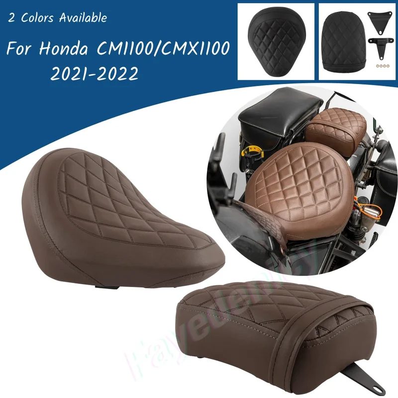 CM CMX 1100 Front Rear Pillion Passenger Pad Seat For Honda Rebel CM1100 CMX1100 2021-2024 2023 Motorcycle Driver Cushion Cover