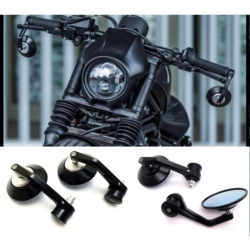 Bar End Side Mirrors for Honda Rebel 250 500 300 1100 CM/CMX500 CMX300 CMX250 CMX1100 17 18 19 20 21 22 2017 2018 2019 2020-2023