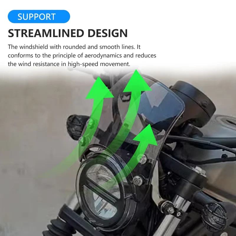 Windscreen Windshield Wind Deflector Shield Screen Visor for Honda Rebel CMX 300/500 CMX300 CMX500 2017 2018 2019 2020 2021