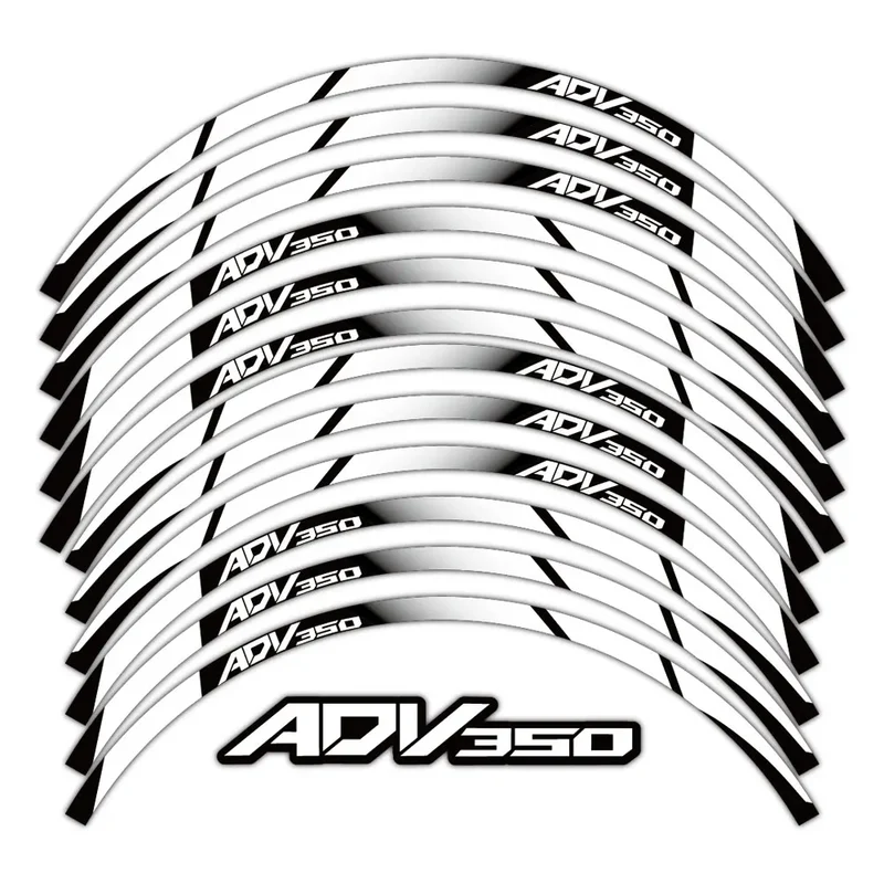 ADV350 Reflective Motorcycle Accessories Wheel Sticker Inside of Hub Decals Rim Stripe Tape For Honda ADV350 adv 350