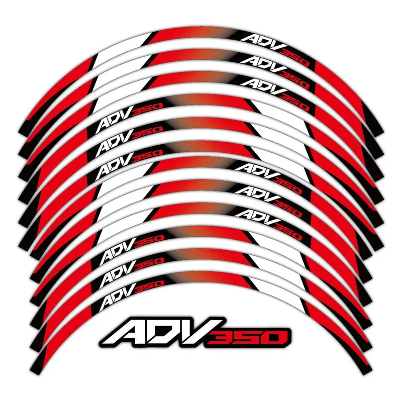 ADV350 Reflective Motorcycle Accessories Wheel Sticker Inside of Hub Decals Rim Stripe Tape For Honda ADV350 adv 350