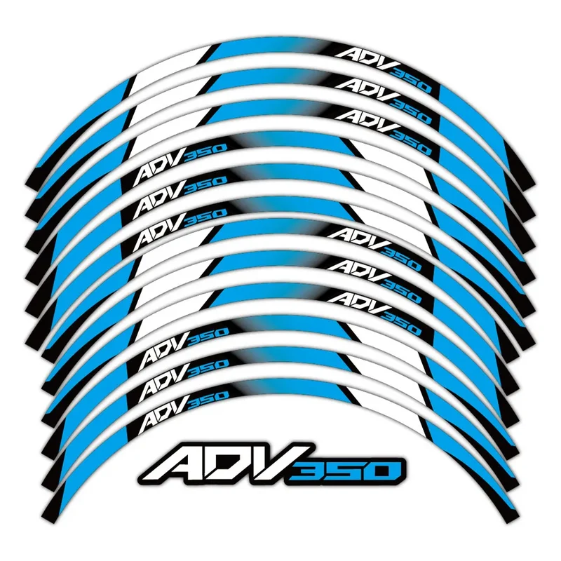 ADV350 Reflective Motorcycle Accessories Wheel Sticker Inside of Hub Decals Rim Stripe Tape For Honda ADV350 adv 350