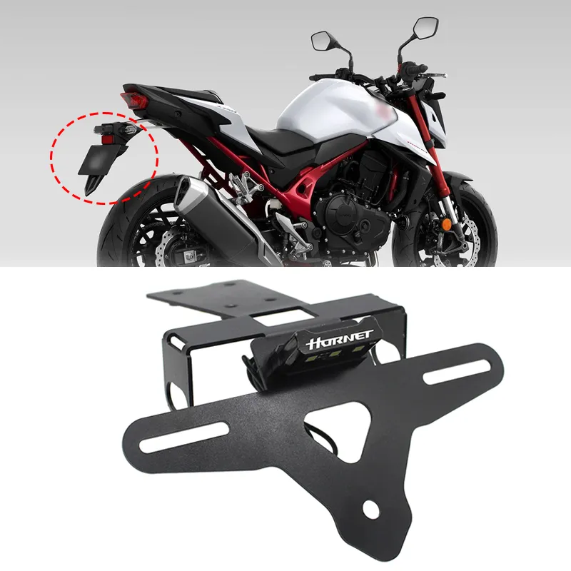 For Honda CB750 CB 750 Hornet 2023 Motorcycle LED License Plate Light Bracket Frame Tail Tidy Fender Eliminator