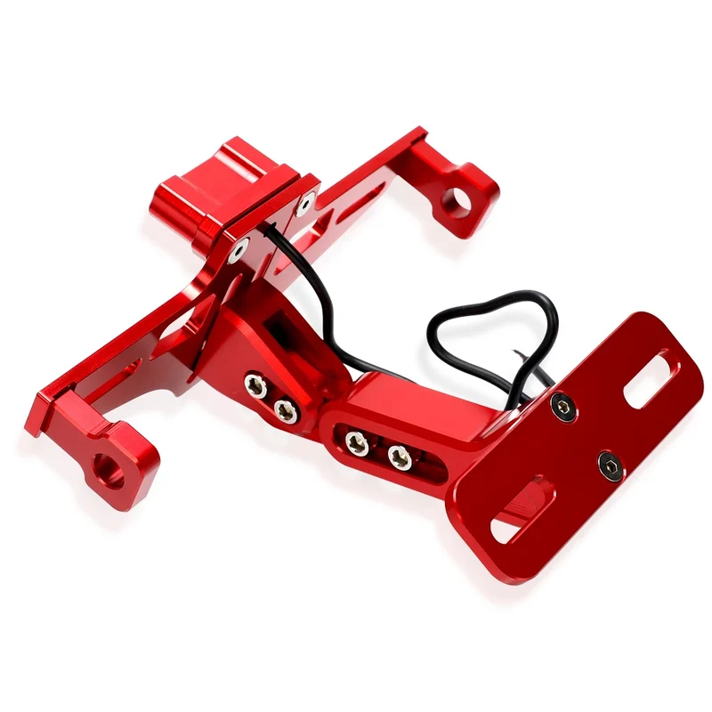 For Honda X-ADV XADV750 XADV 750 2017 - 2023 Universal Motorcycle Adjustable Tail Tidy Rear License Plate Holder With Led Light