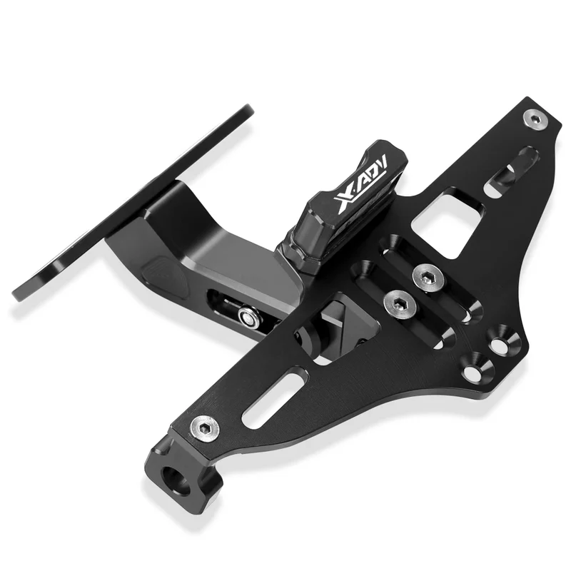 For Honda X-ADV XADV750 XADV 750 2017 - 2023 Universal Motorcycle Adjustable Tail Tidy Rear License Plate Holder With Led Light