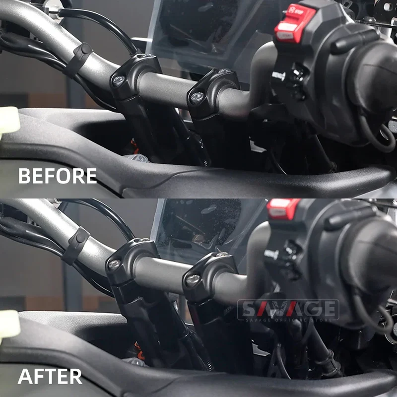 Tracer 900 9 GT Motorcycle Handlebar Riser For Yamaha Tracer 900GT 9GT 2021-2024 28mm 1 1/8" Handle Bar Clamp Heighten 20mm