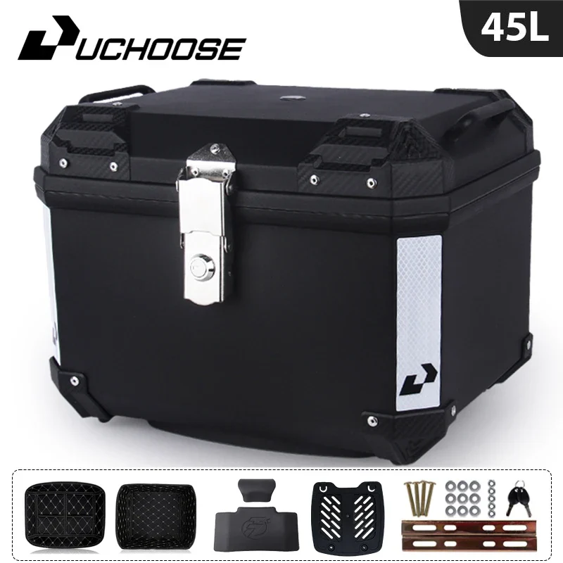 45L Motorcycle Tail Box Universal For R1200GS R1250GS F800GS F850GS G310gs F750gs Top Rear Luggage Tool Tail Box Large Capacity