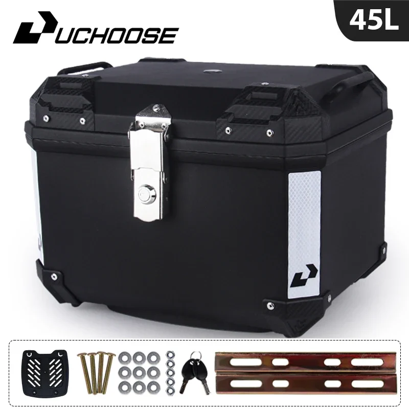 45L Motorcycle Tail Box Universal For R1200GS R1250GS F800GS F850GS G310gs F750gs Top Rear Luggage Tool Tail Box Large Capacity